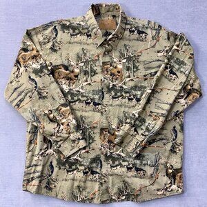 North River Outfitters‎ Men's XL Long Sleeve Shirt Bucks Deer Camo Outdoor Hunt